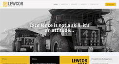 Desktop Screenshot of lewcor.com